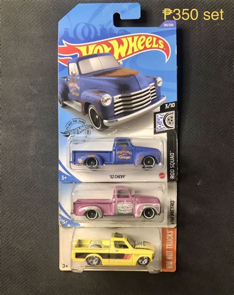 Hot Wheels Chevy Trucks Set On Carousell