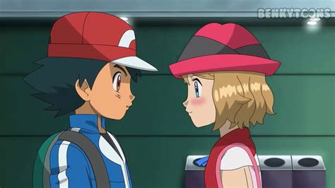 Pokemon XY Ash And Serena Kiss