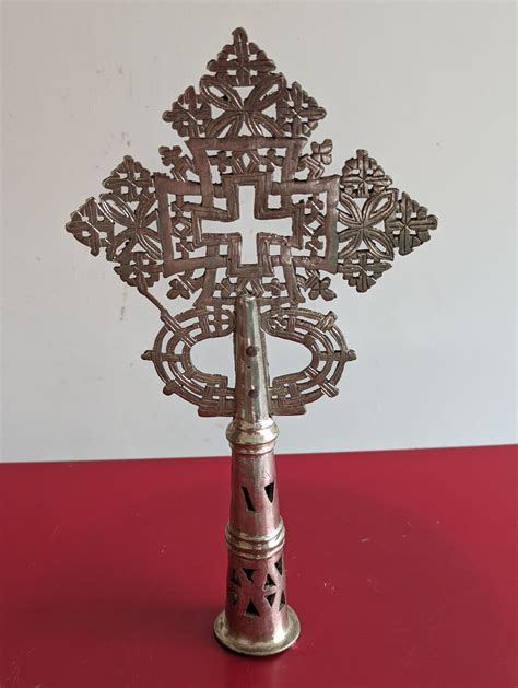 Handmade Ethiopian Silver Orthodox Coptic Christian Priests Blessing