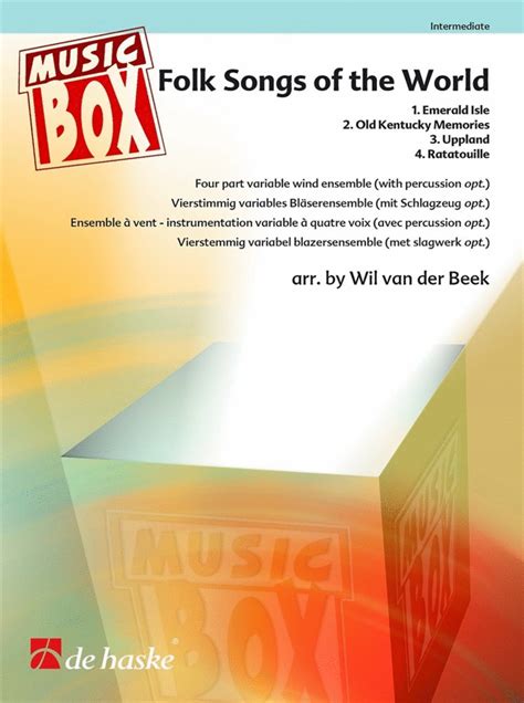 Folk Songs Of The World By Wil Van Der Beek 4 Part Sheet Music