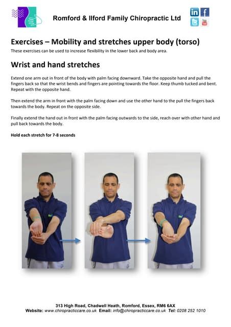 Exercise – mobility and stretches upper body wrist and hand stretches | PDF