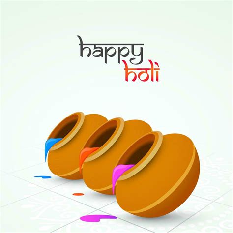 Indian Festival Of Colours Happy Holi Concept Vector Art At