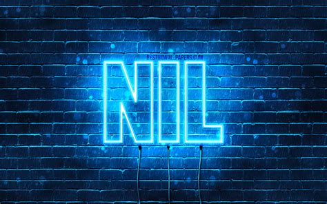 1920x1080px 1080p Free Download Nil With Names Nil Name Blue Neon