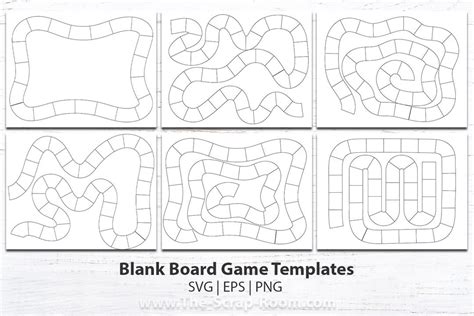 Printable Blank Board Game Templates, Game Design, Printable Game, Diy ...