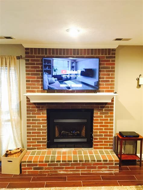 Tv Wall Mount With Shelf Over Fireplace at Emmanuel Jones blog