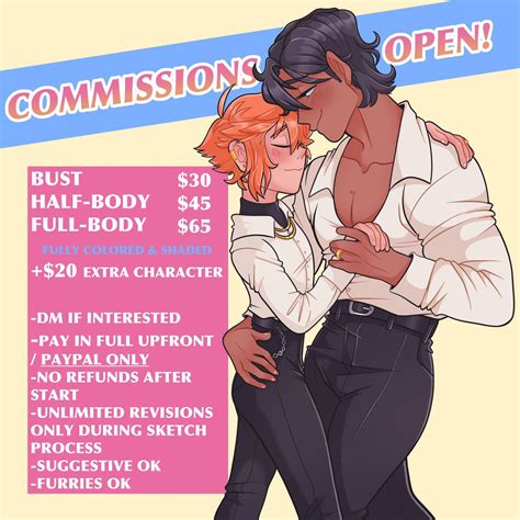 Jules Comms Open On Twitter My Old Commissions Tweet For My Pinned