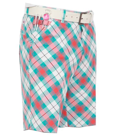 Royal and Awesome Well Plaid Golf Shorts | GolfOnline