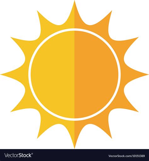 Sunny Sun Abstract Sunshine Icon Graphic Vector Image