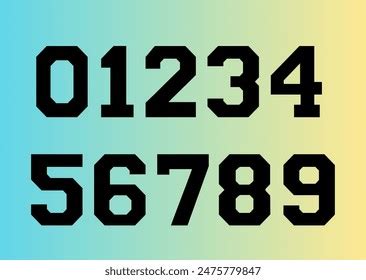 Sports Number Font Eps Vector Create Stock Vector (Royalty Free ...