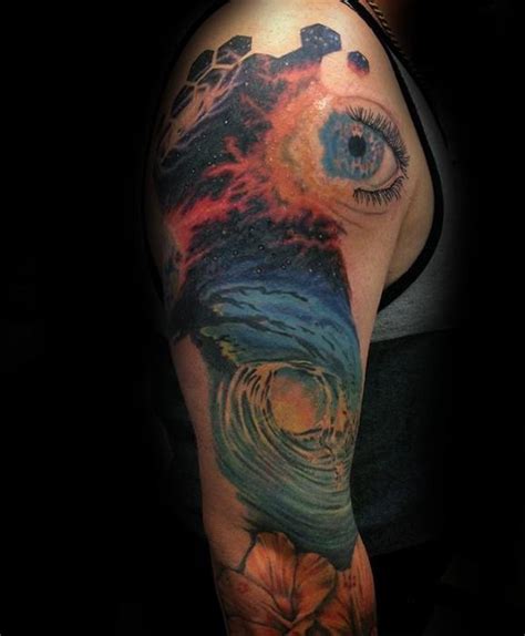 60 Nebula Tattoo Designs For Men - Interstellar Cloud Ideas