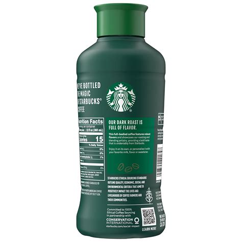 Starbucks Unsweetened Iced Coffee Bottle