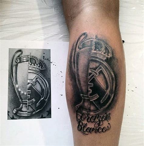 60 Real Madrid Tattoo Designs For Men - Soccer Ink Ideas