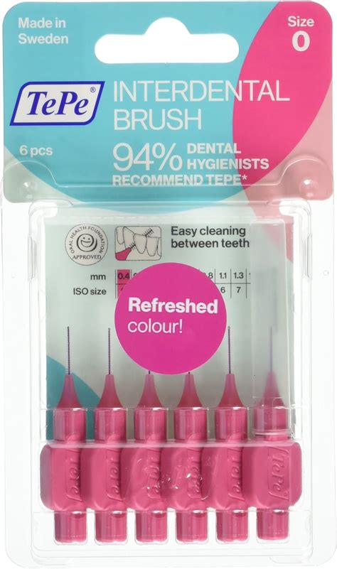 TePe Cepillo Interdental Rosa 0 4 Mm Pack De 6 Amazon Es Salud Y