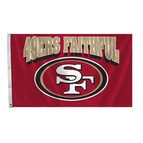 San Francisco 49ers Team Slogan Flag San Francisco 49ers Nfl San