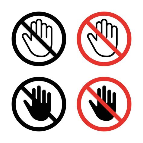 stop hand sign  vector art  vecteezy