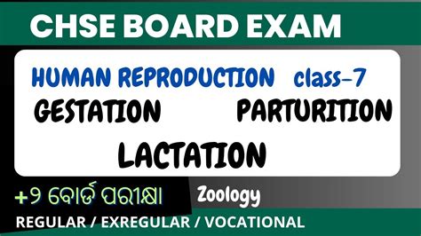 Gestation Parturition Lactation Human Reproduction Part 7