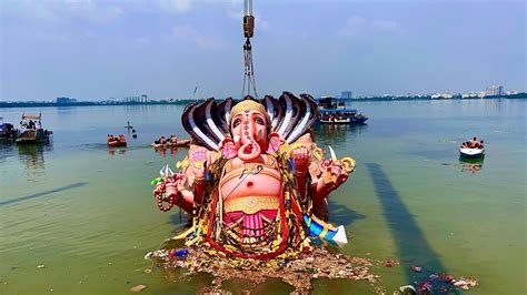 India S Biggest Ganesh Nimajjanam 2023 L Khairatabad Ganesh Nimajjanam