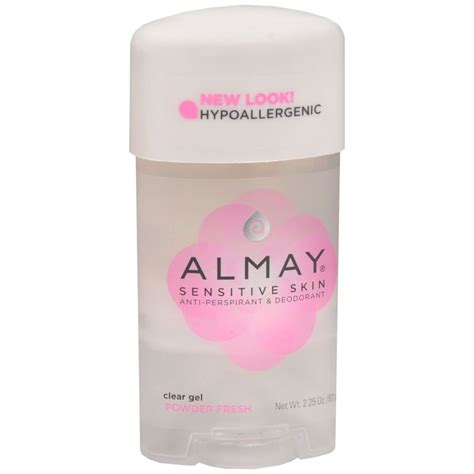 Almay Sensitive Skin Anti Perspirant Deodorant Clear Gel Powder Fresh