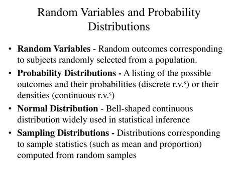 Ppt Random Variables And Probability Distributions Powerpoint