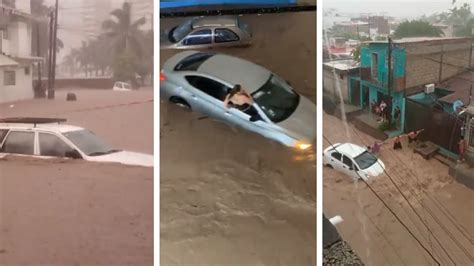 Video Remanentes De Lidia Inundan Calles Y Arrastran Autos En Puerto