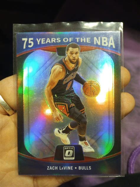 2021 22 DONRUSS OPTIC Prizm 75th ANNIVERSARY PRIZM ZACH LAVINE 32