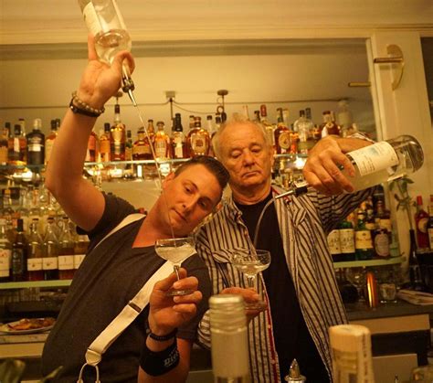 Bill Murray Bartends at His Son's Bar in Brooklyn