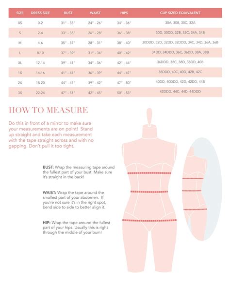 Lingerie Size Chart Mentionables