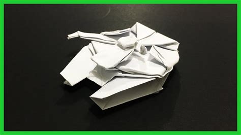 Origami Star Wars How To Make A Paper Spaceship Millennium Falcon