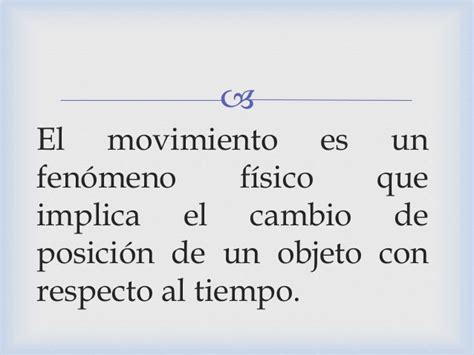 Tipos De Movimiento En Fisica