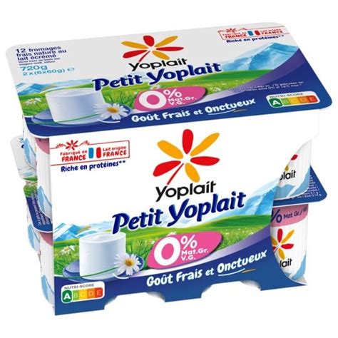 Fromage Blanc Petit Suisse Nature 0 MG PETIT YOPLAIT Les 12 Pots De