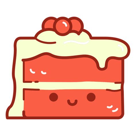 Happy Carrot Cake Cartoon Transparent PNG & SVG Vector