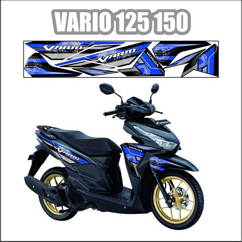 Jual Striping Motor Vario Led Fi Stiker Motif Variasi Thailook