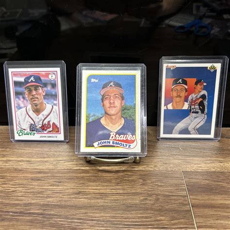 John Smoltz Lot Atlanta Braves Pitcher Topps Rc Up Deck