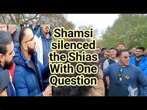 Shamsi Silenced The Shias With One Question Shamsi And Shia Speakers