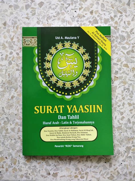 Surat Yaasiin Dan Tahlil Arab Latin Terjemah Ukuran A Lazada Indonesia