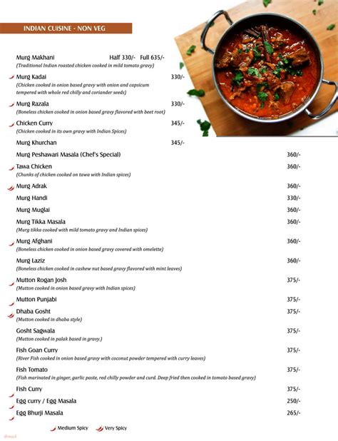 Menu Of South Avenue South Tukoganj Indore Dineout Discovery