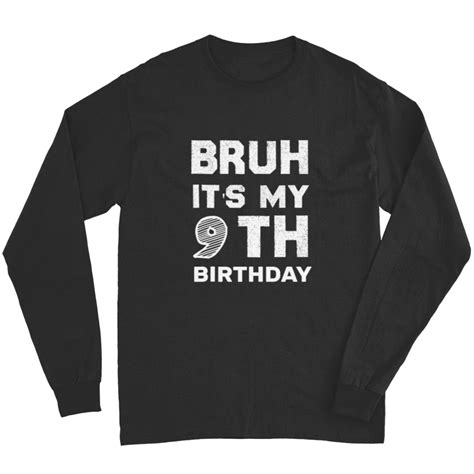 Kids dabbings Birthday 9 Years Old Birthday Outfit Boys Long Sleeves ...