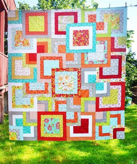 Stacked Squares Quilt Sizing Options Kitchen Table Quilting