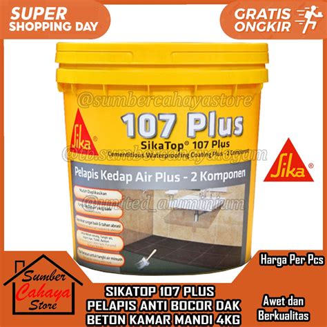 Jual SIKATOP 107 PLUS 4KG SIKA TOP GALON WATERPROOFING 4 KG PELAPIS