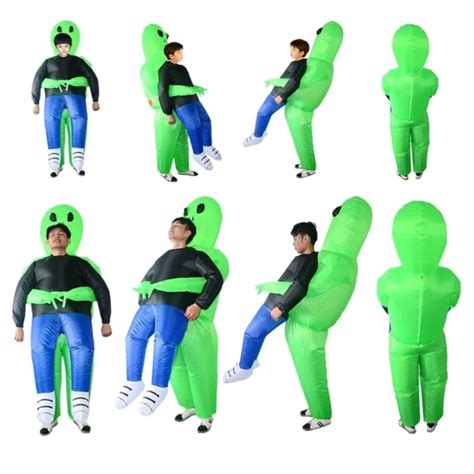 Funny Party Alien Inflatable Costume Hostage Holiday Party Giant Alien Halloween Costumes Blow