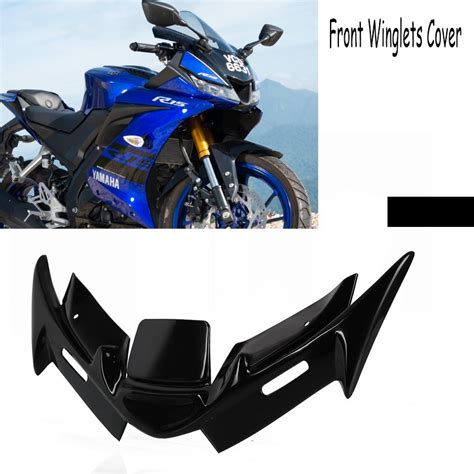 Front Winglets Cover For Yamaha Yzf R15v4 Beak Shark Fins Modified Fixed Wing Into Wind Wing R15