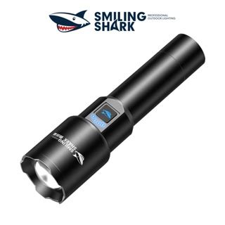 Smiling Shark Sd Rechargeable Flashlight Led Torch Light Super