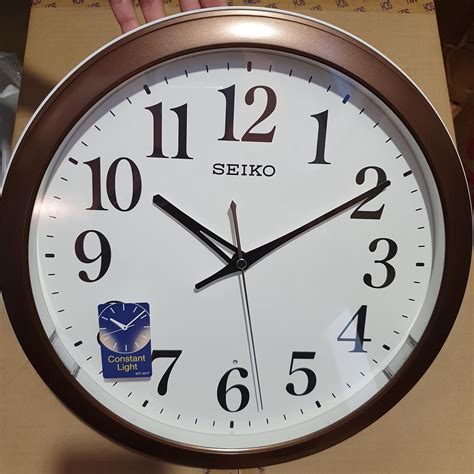 Seiko Qxa Bn Qxa B Qxa Auto Constant Light Decorator Wall Clock