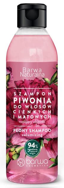 Barwa Naturalna Zwi Kszaj Cy Obj To Szampon Piwonia Ml Drogeria