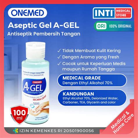 Jual Onemed Aseptic Gel Ml Ml Pembasuh Tangan Hand Sanitizer