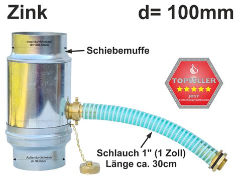 Zink Fallrohr Wassersammler Mit Schlauch D Mm Ohne Sicke