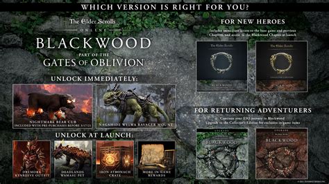 The Elder Scrolls Online Blackwood Le Comparatif Des Ditions Pc