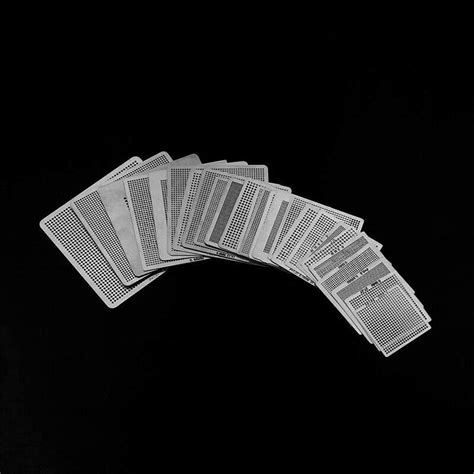 27Pcs Universal Direct BGA Heating Stencil Reballing Support Stencil