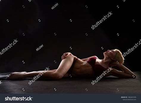 Sexy Blonde Girl During Professional Photo Stock Photo Shutterstock