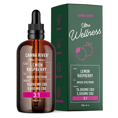 Canna River Ultra Wellness Tincture Lemon Raspberry 20000mg